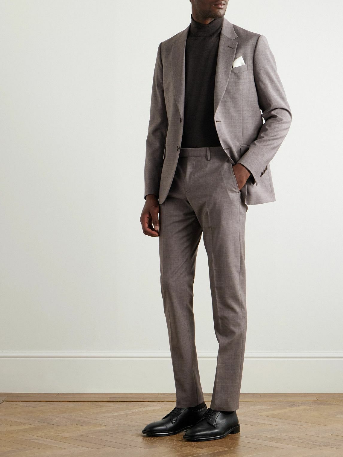 Paul Smith - Houndstooth Wool Blazer - Brown
