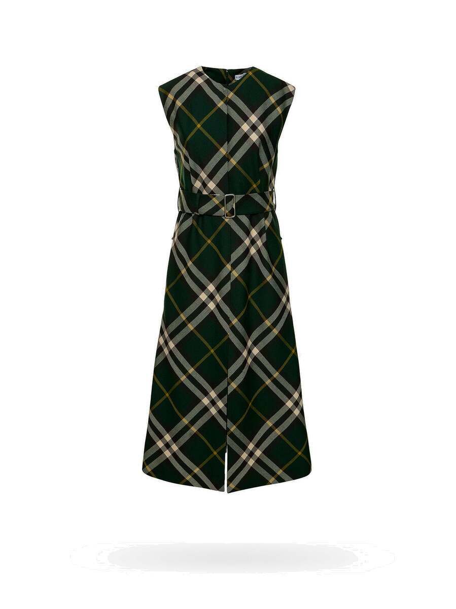 Burberry Dress Green Womens Burberry