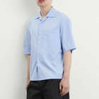 Jil Sander Men's Boxy Fit Short Sleeve Shirt in Powder Blue