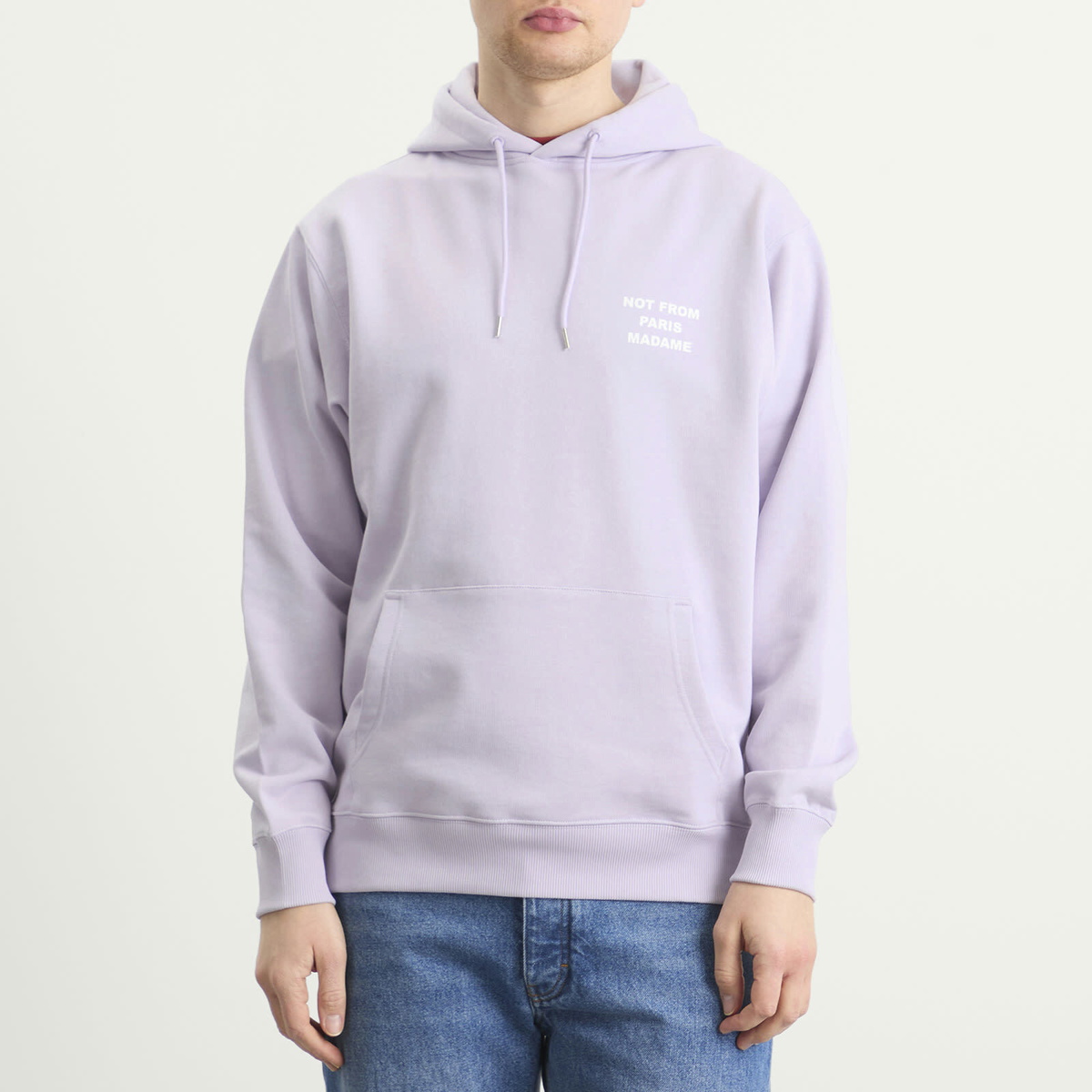 Drôle de Monsieur Men's Slogan Hoodie in Lavender