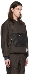 and wander Brown Nylon Jacket