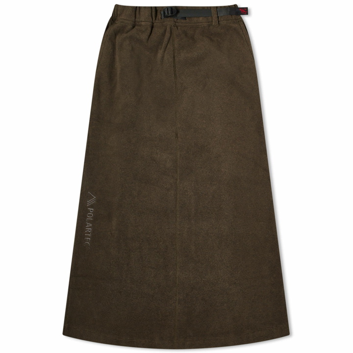 Photo: Gramicci Women's Polartex Maxi Combination Skirt in Olive
