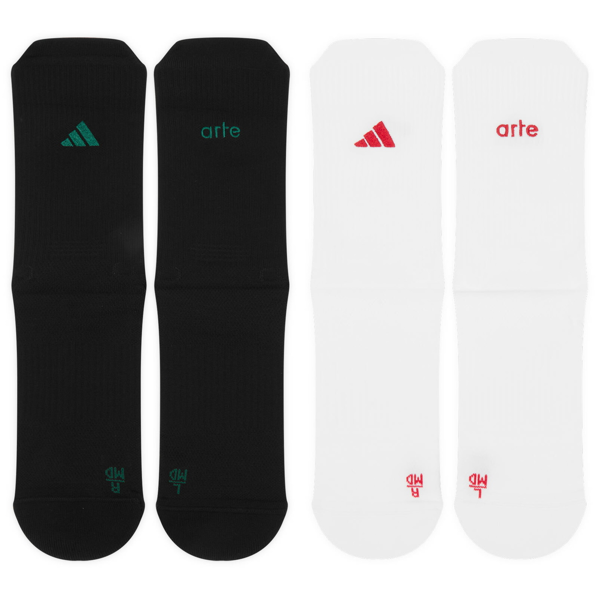 Adidas X Arte Socks in Black/White