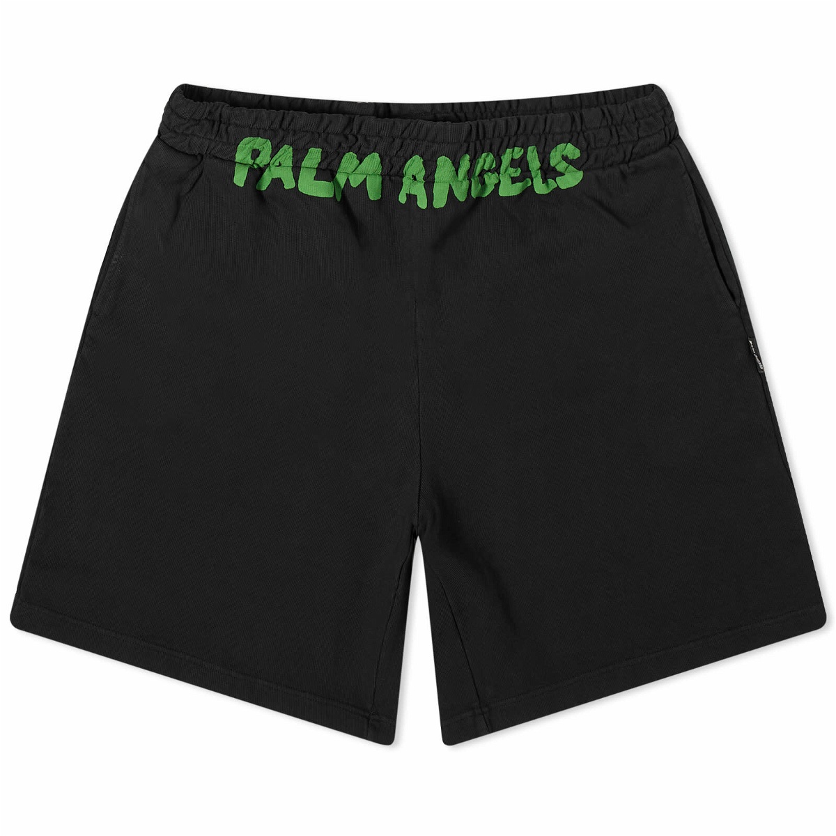 Photo: Palm Angels Men's Logo Sweat Short in Black
