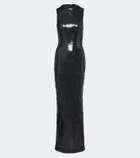 Retrofête Liela open-back sequined gown