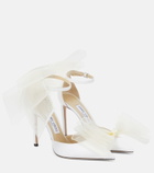 Jimmy Choo - Averly 100 bow-trimmed pumps