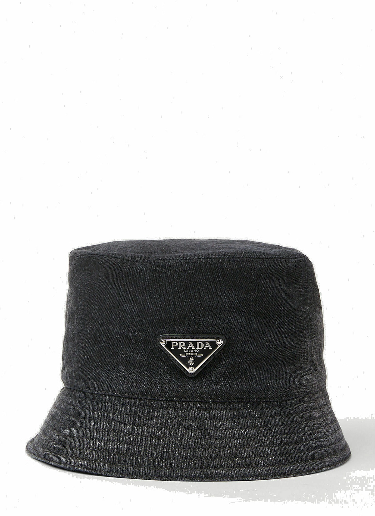 Photo: Prada - Denim Bucket Hat in Black