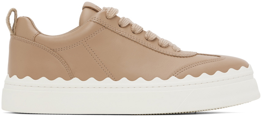 Chloé Taupe Lauren Sneakers Chloe