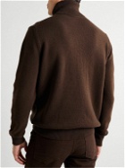 Tod's - Virgin Wool and Cashmere-Blend Rollneck Sweater - Brown