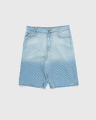 Daily Paper Zella Monogram Denim Shorts Blue - Mens - Casual Shorts