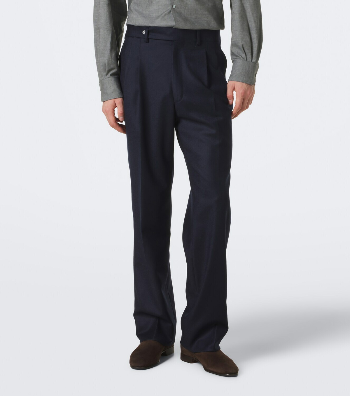 Stòffa Wool and cashmere wide-leg pants