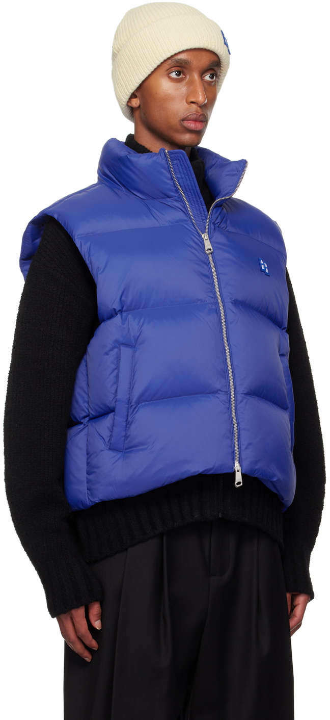 ADER error Blue TRS Tag 01 Puffer Down Vest