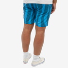 By Parra Men's Aqua Weed Waves Swim Short in Greek Blue/Teal