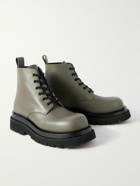 Bottega Veneta - Lug Leather Boots - Green