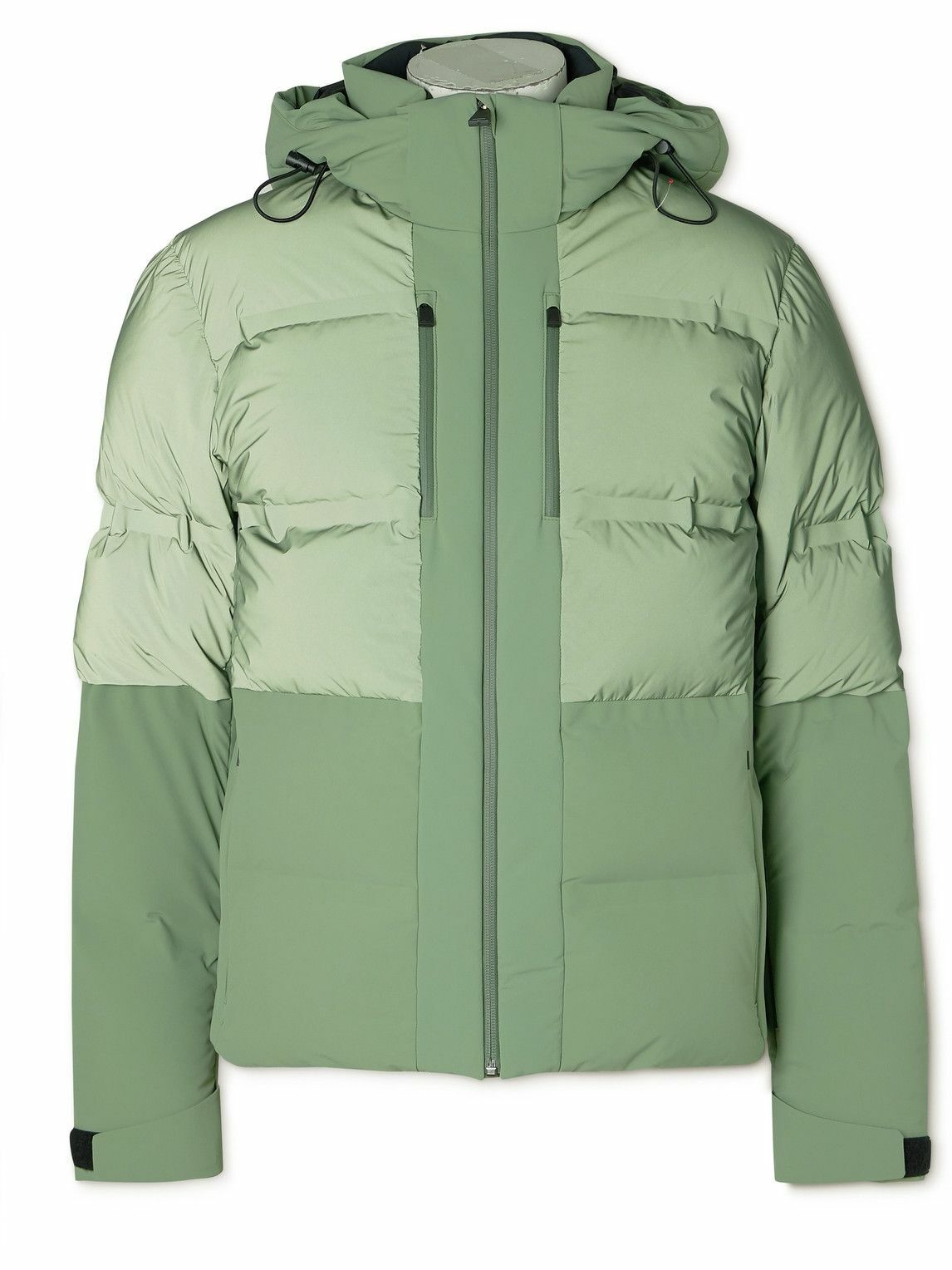 Photo: Aztech Mountain - Super Nuke Quilted Hooded Down Ski Down Jacket - Green