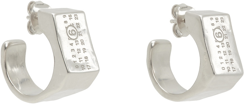 MM6 Maison Margiela Silver Brass Earrings