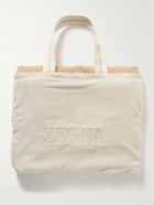 Zegna - Logo-Embroidered Cotton-Terry Beach Towel Tote Bag