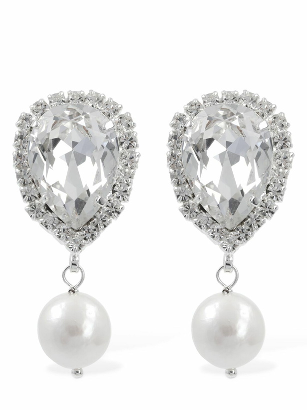 Photo: MAGDA BUTRYM - Crystal & Pearl Drop Earrings