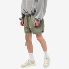 Fear Of God Track Short in Green Iridescent