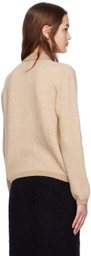 OTTI Beige Extra Fine Wool Polo