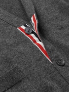 Thom Browne - Slim-Fit Striped Cashmere Cardigan - Gray
