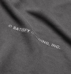 Satisfy - Light 70s Logo-Print Deltapeak Running T-Shirt - Gray