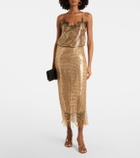 Roberto Cavalli Embellished wrap skirt