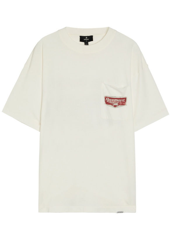 Photo: Represent Nothing Faster Printed Cotton T-shirt White