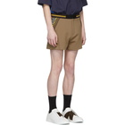 Fendi Beige Jersey Shorts