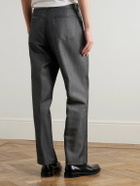 Mr P. - Straight-Leg Wool and Mohair-Blend Jeans - Black