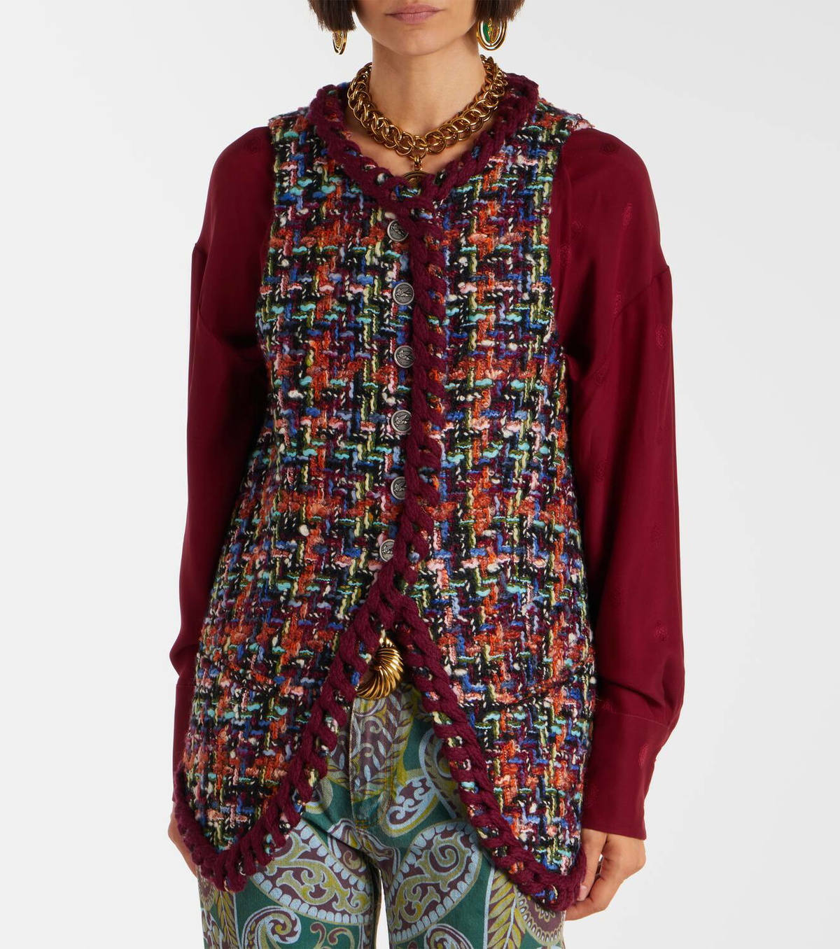 Etro Bouclé vest