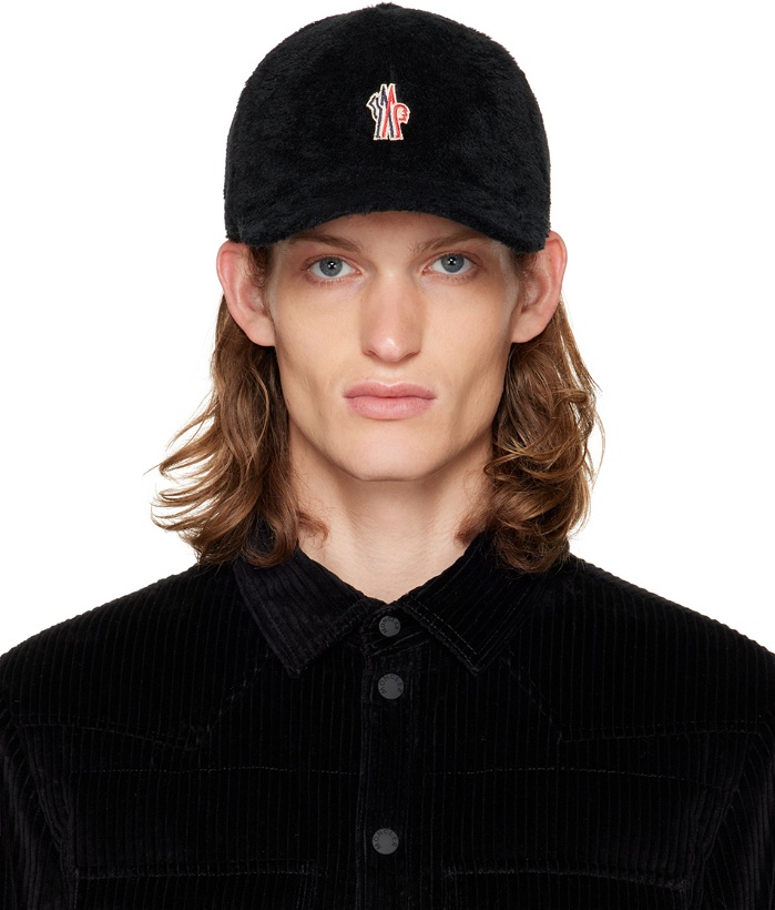 Photo: Moncler Grenoble Black Embroidered Cap