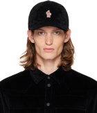 Moncler Grenoble Black Embroidered Cap