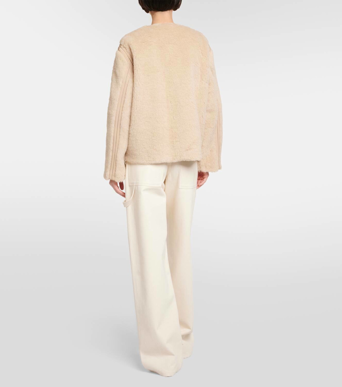 Max Mara Panno alpaca, wool and silk teddy jacket Max Mara