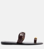 Amanu Lagos woven leather sandals
