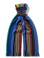 Missoni - Fringed Crochet-Knit Wool-Blend Scarf