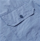 DUNHILL - Garment-Dyed Cotton Shirt - Blue