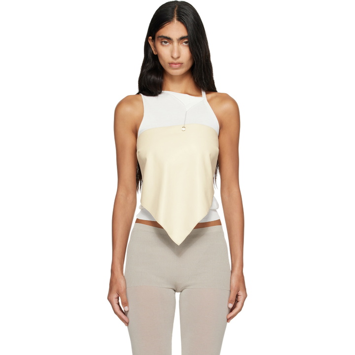 Photo: Paloma Wool Off-White Alba Belt Leather Top