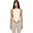 Paloma Wool Off-White Alba Belt Leather Top