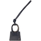Jacquemus Navy and Gunmetal Le Porte Cles Chiquito Keychain