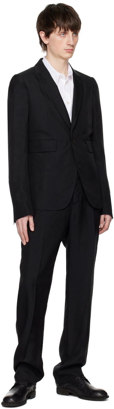 Pull On Trousers in Black Check - 3440106