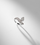 Persée Wave Alliance 18kt white gold ring with diamonds