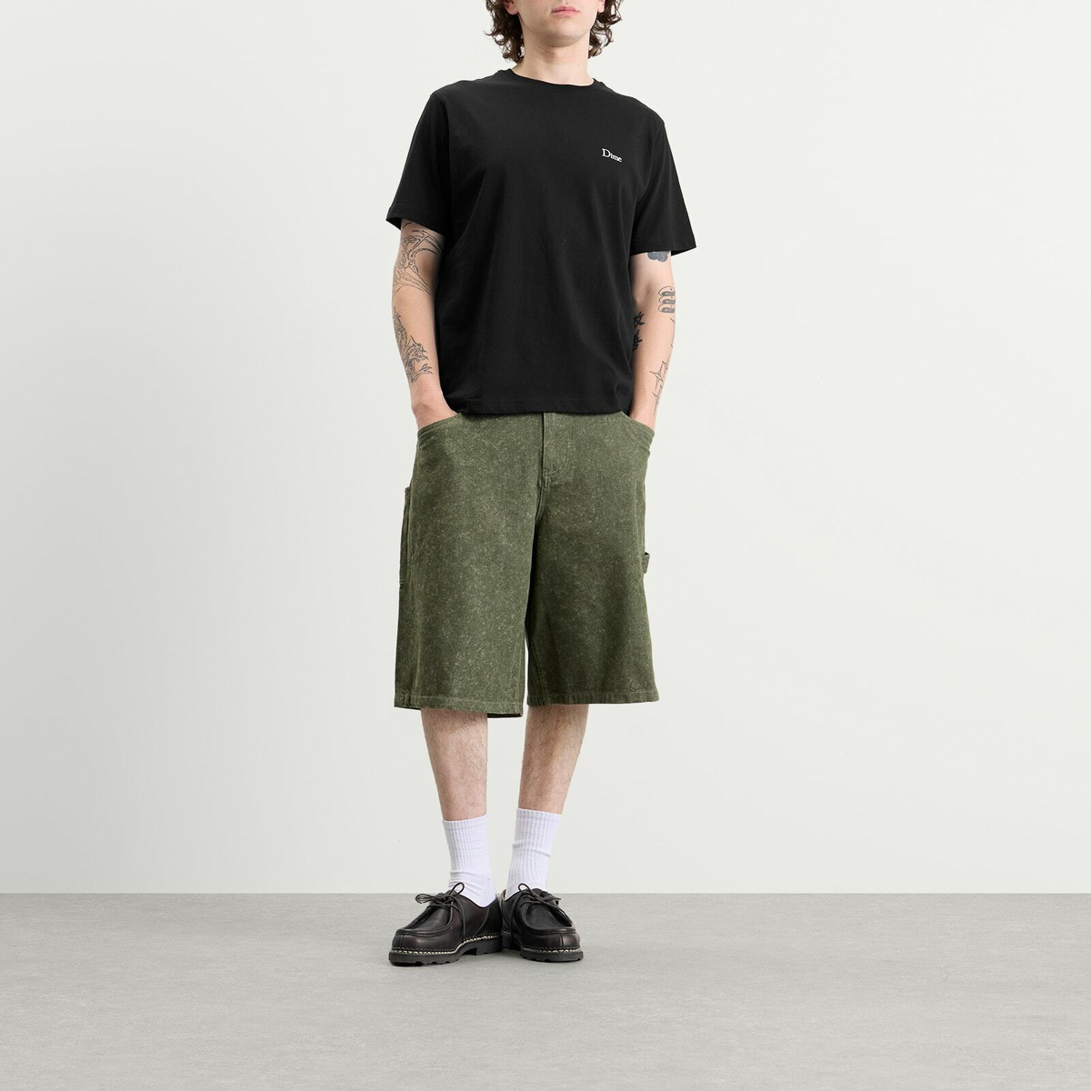 Dime Men's Classic Small Logo T-Shirt in Black