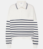 The Upside Wonder striped cotton polo sweater