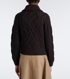 Emilia Wickstead Brinkley cable-knit wool cardigan