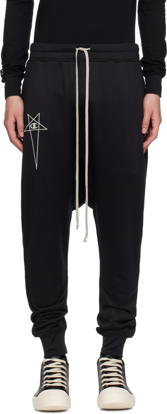 Photo: Rick Owens Black Champion Edition Prisoner Drawstring Sweatpants