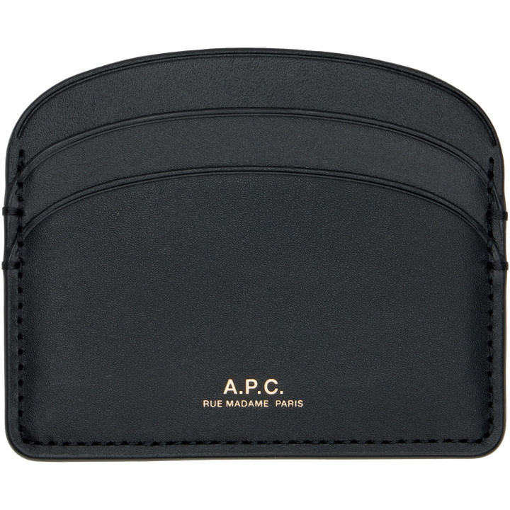 Photo: A.P.C. Black Demi-Lune Card Holder