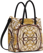 Moschino Brown & Gold Teddy Scarf Bag