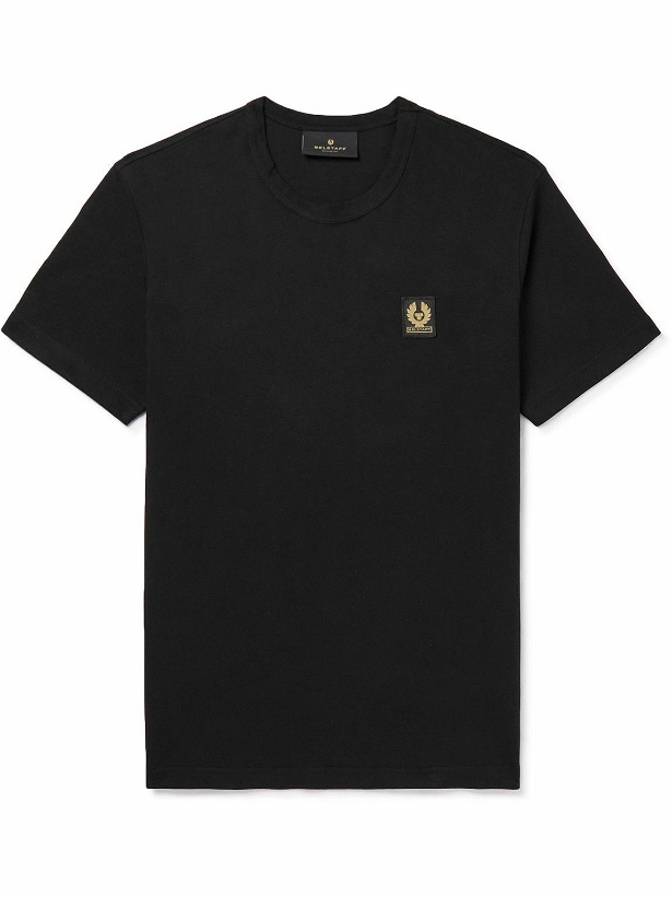 Photo: Belstaff - Logo-Appliquéd Cotton-Jersey T-Shirt - Black