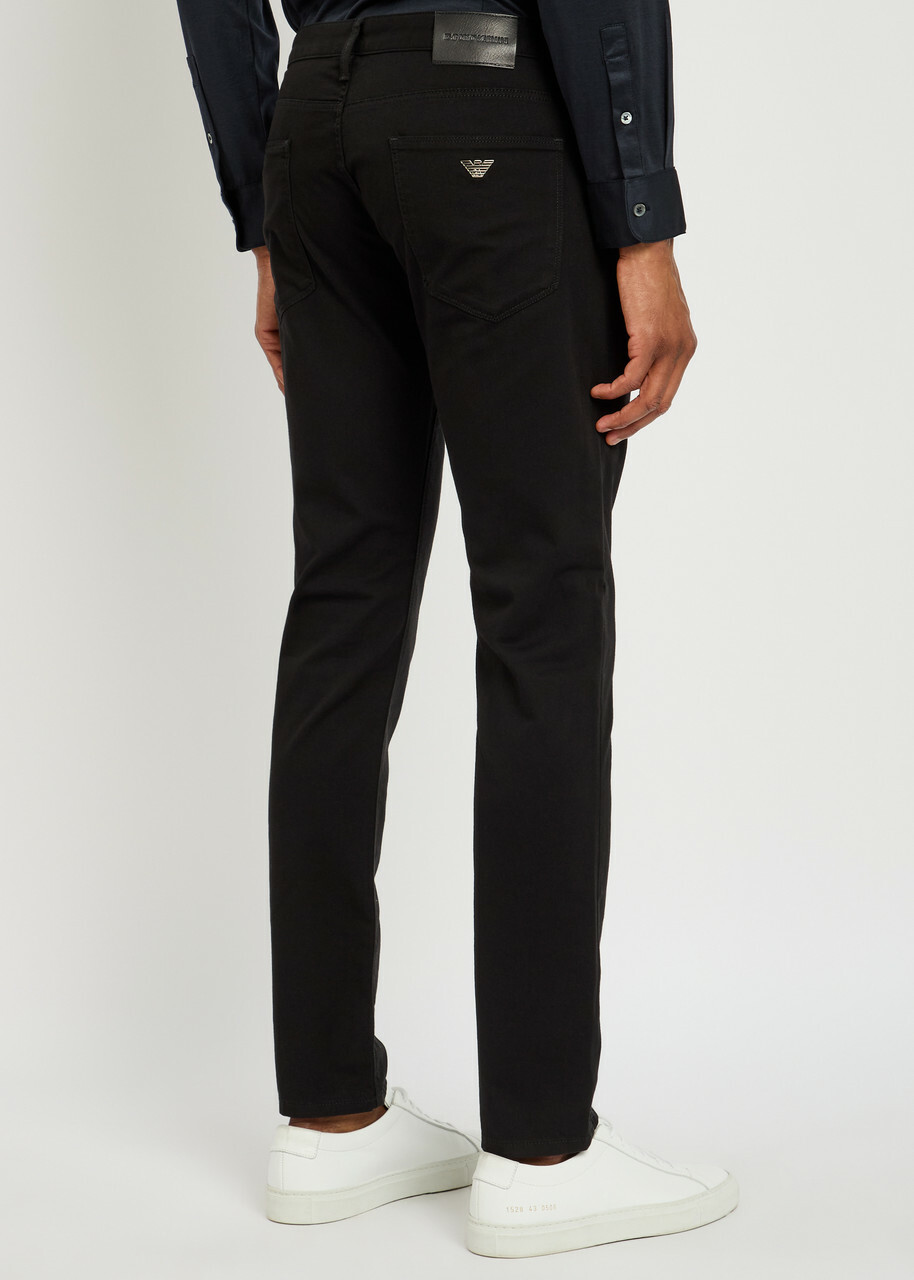 Emporio Armani Slim-leg Jeans Black